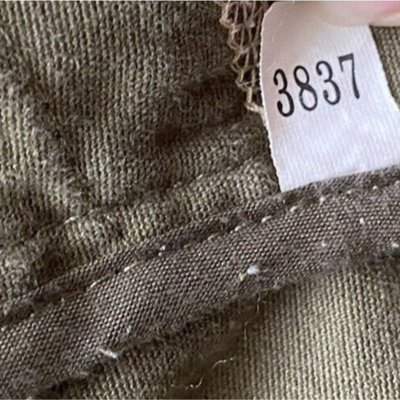 Travel Smith Womens Canvas Coat Size Medium Green Cotton Cargo Utility Jacket - Picture 11 of 16